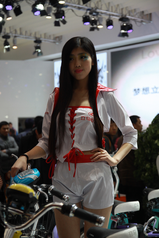 2013年天津电动车展会车模